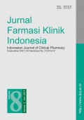 Jurnal Farmasi Klinik Indonesia: Vol 8 No 2 Juni 2019