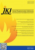 Jurnal Keperawatan Indonesia : Vol 22 No 1 March 2019