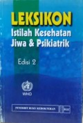 Leksikon Istilah Kesehatan Jiwa dan Psikiatrik